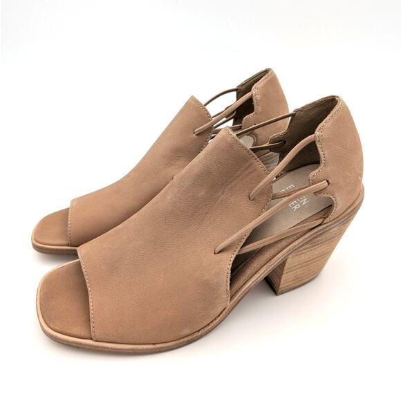 Eileen Fisher Alfie Cutout Sandals Women's Honey Open Toe Size US7 - Picture 1 of 10